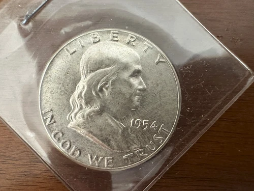 1954 Franklin Half Dollar - Mid-AU range - nice condition