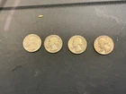 LOT OF (4) WASHINGTON 90% SILVER QUARTERS 1951 1957 1943 1952-d ~ CIRCULATED