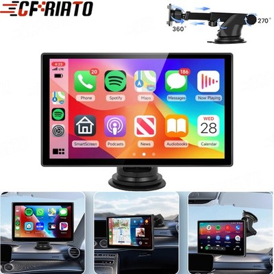 9'' Portable Wireless Apple CarPlay Touch Screen Car Tablet Android Auto Radio