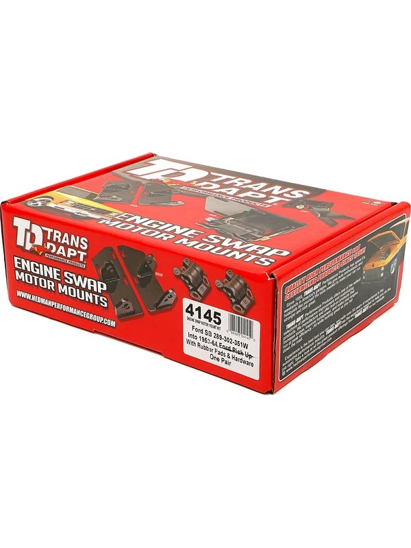 Trans-Dapt Motor Mount Bolt-On Steel Rubber Pads Ford Fullsize Truck 195 (4145) - Image 2 of 4