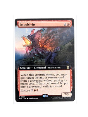 Impulsivity R 33 Extended Art REGULAR MTG Lorwyn Eclipsed ECC EN NM/M