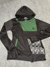 Harry Potter Slytherin Hogwarts Hoodie Mens Medium Black Full Zip Graphic