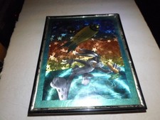 Warner Bros Bugs Bunny & Marvin The Martian Metallic Foil Print Framed  8x10