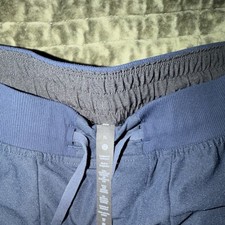Lululemon XL Blue Solid Jogger Pants Drawstri...