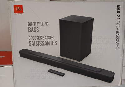 JBL Bar 2.1 Deep Bass MK2 Soundbar with 6.5'' Wireless Subwoofer