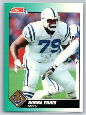 1991 Score Rookie & Traded Bubba Paris Indianapolis Colts #29T | eBay
