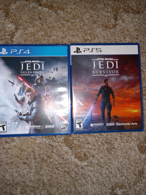 Jedi Fallen Order Ps4 (Used) And Jedi Survivor Ps5 (Brand New/Unopened)