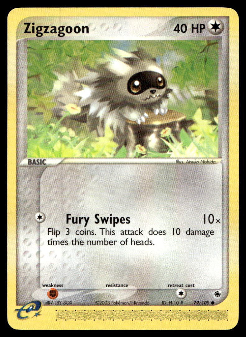 LP Zigzagoon [EX Ruby and Sapphire 79/109] Common Pokemon TCG