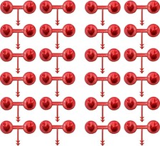 Red Nozzle 24Set (1-2) for Spray Foam Gun, Vertical &Horizontal Precision Wedge