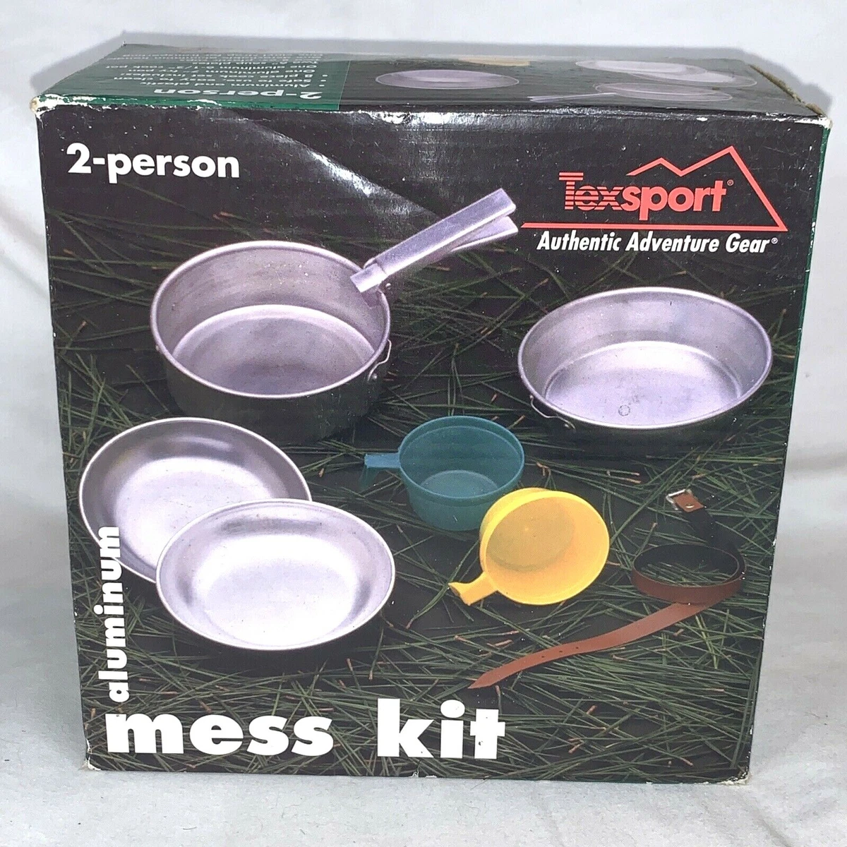 Mess Kit Texsport 5 Pièces En Alu – Le Kit De Survie Compact Pour Le Camping