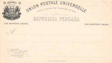 Peru Higgins & Gage 4 Unused.