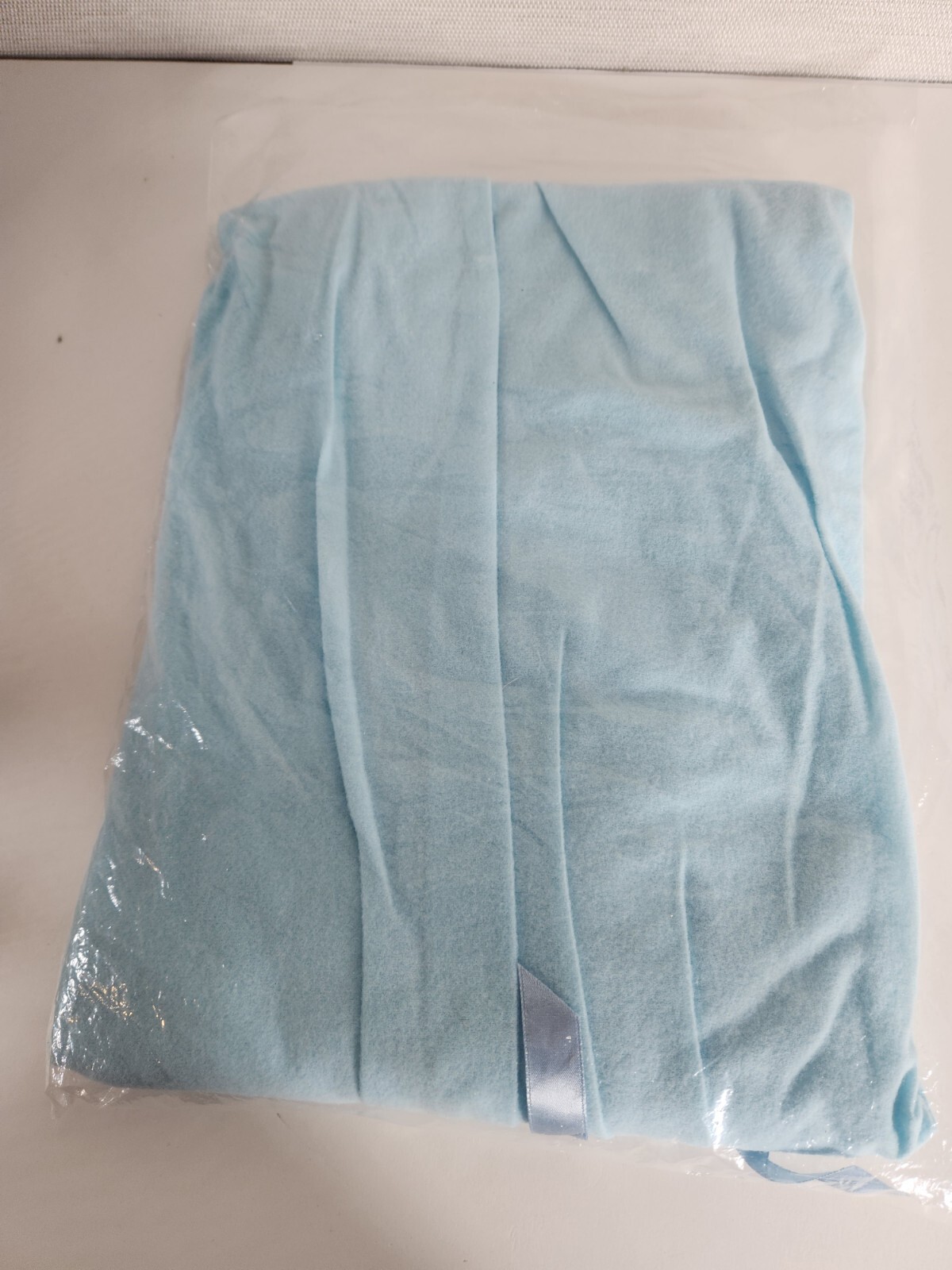 Vtg Gaymode JCPenney Brushed Knit Nightgown Shift Gown Blue Lace Size Large NOS