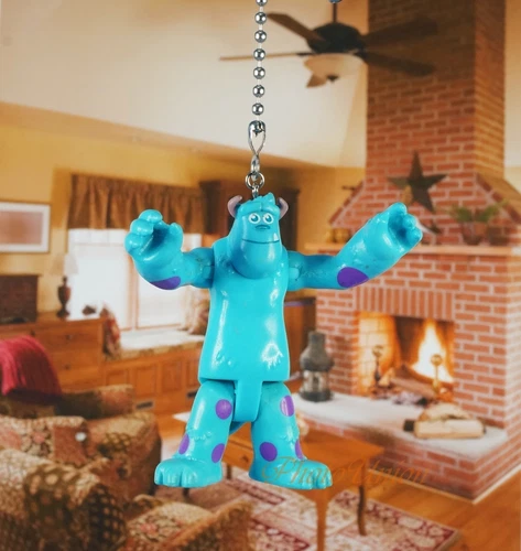 Monster Inc University Sulley Ceiling Fan Pull Light Lamp Chain K1069 M