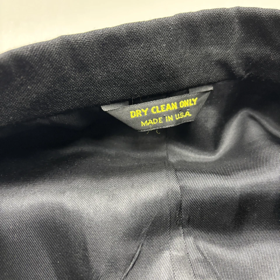 Pierre Balmain 40 Blazer Men’s Tuxedo One Button Black Satin Made In USA - Image 4 of 4