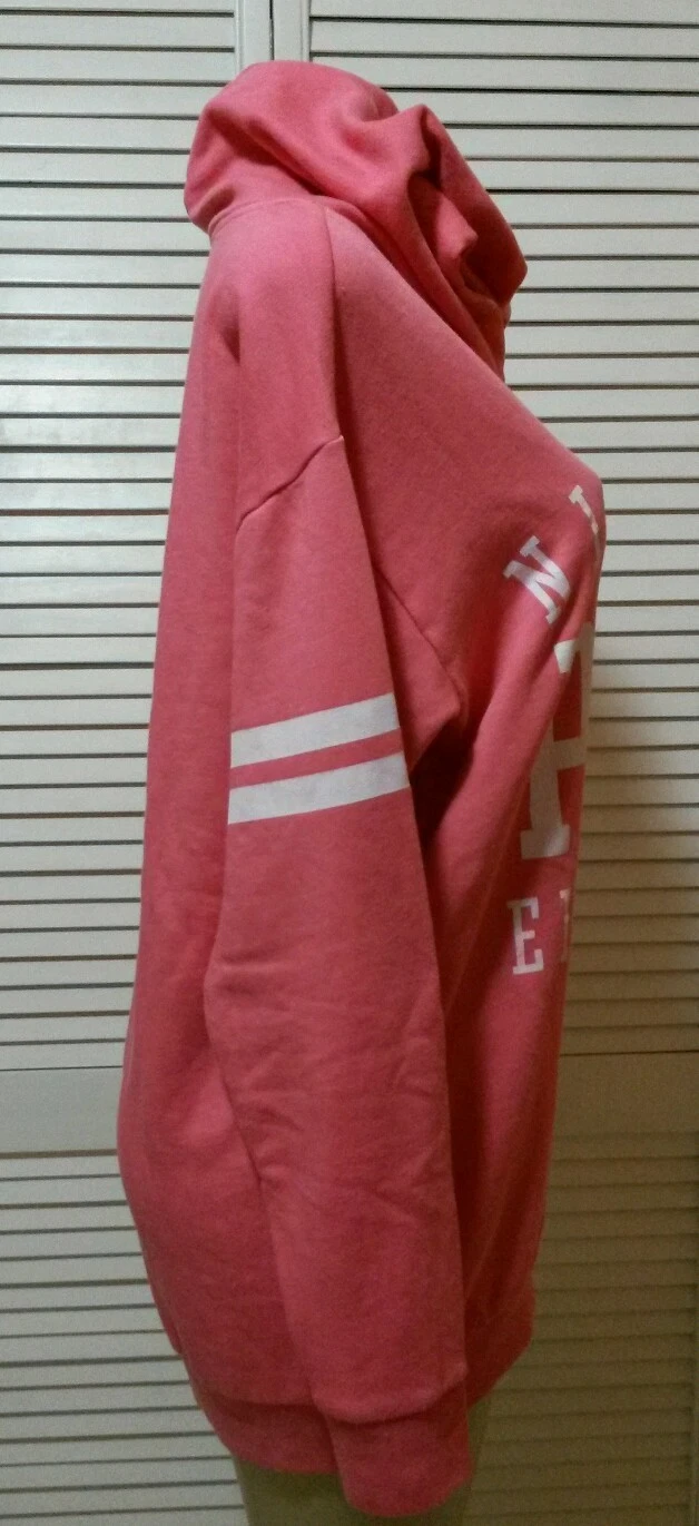 UNDERCOVER VICTORIA'S SECRET ROSA NUOVO! MAGLIONE FELPA CON CAPPUCCIO PICCOLA SUPER CARINA!