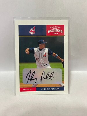 2004 Donruss Team Heroes Autographs #117 Jhonny Peralta