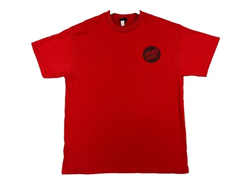 Santa Cruz Shirt Mens Extra Large Red Skateboard Skate Surf Short