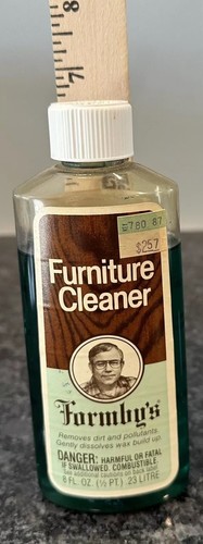 Formby’s Furniture Cleaner 8oz Discontinued NOS Vtg 1980 Dissolves Wax