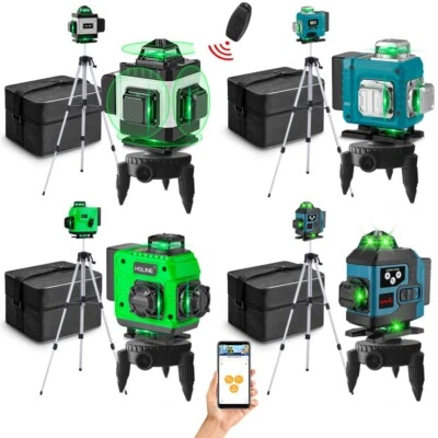 HGLINE / ONEVAN 4D 16 Lines Green Laser Level Self Leveling Rotary 360° Rotary Measure Tool