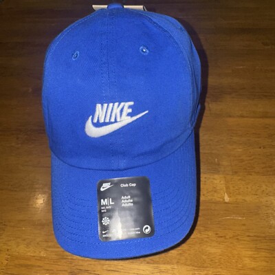 Nike Embroidered Logo Swoosh Club Hat FB5368 480 Blue M/L  display picture 2