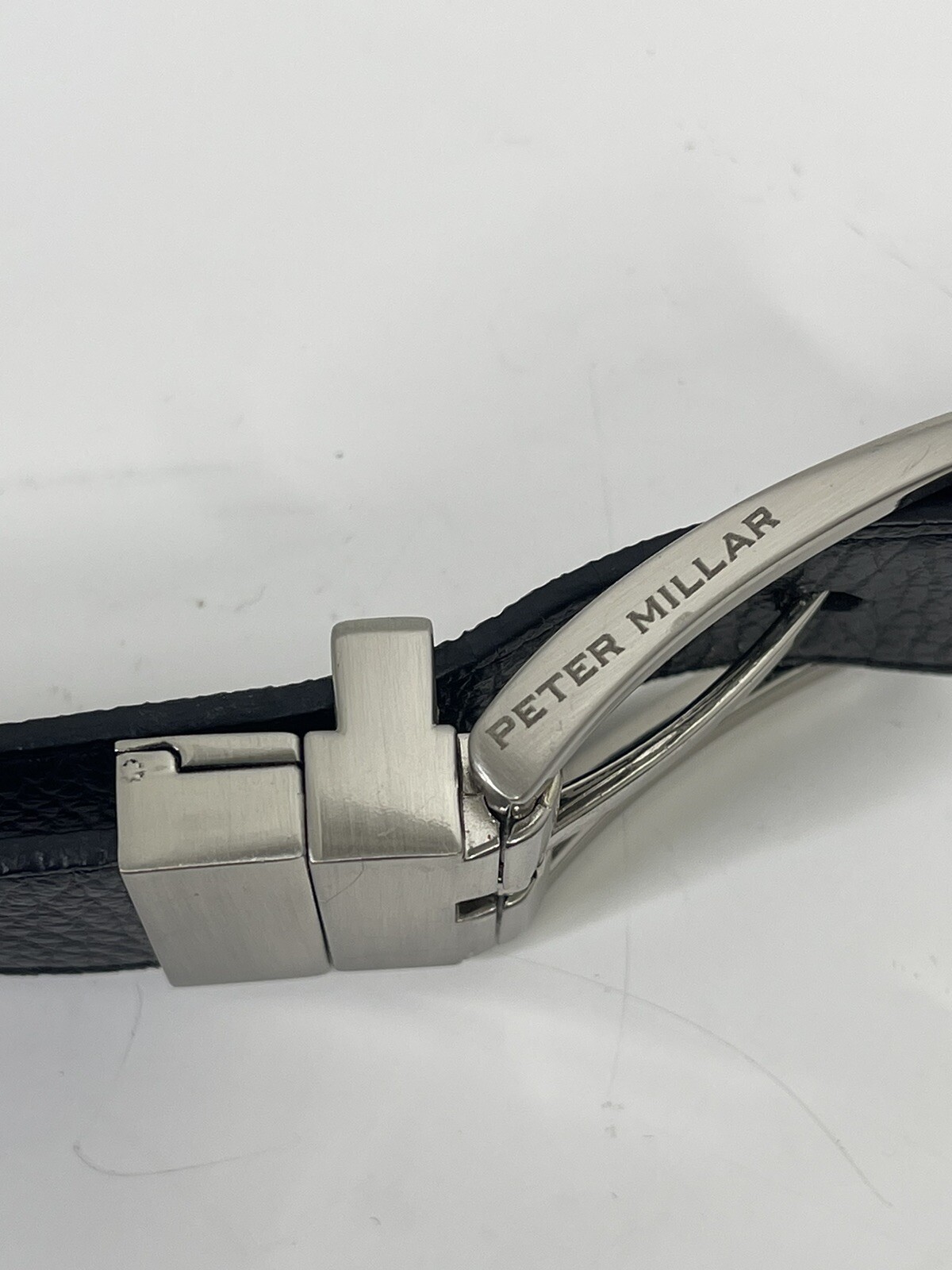 PETER MILLAR Leather Reversible Black Brown Belt … - image 4