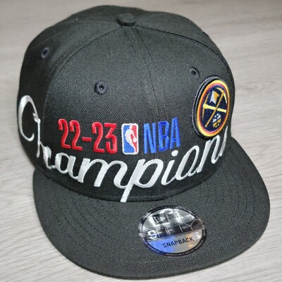 Denver Nuggets 2023 Champions NBA Finals Locker Room Snapback Hat New Era 9FIFTY