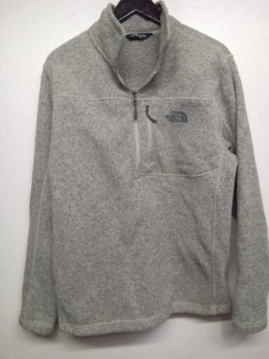 The North Face Gordon Lyons 1/4 Zip Pullover Men's L Gray #W2A