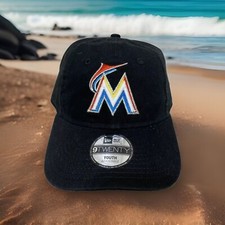 New Era Marlins MLB Adjustable Baseball Hat Cap OSFM YOUTH Adjustable 9twenty