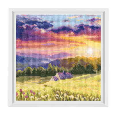 rto set de point de croix L'hiver m651, modèle de paiement, 32,5x25