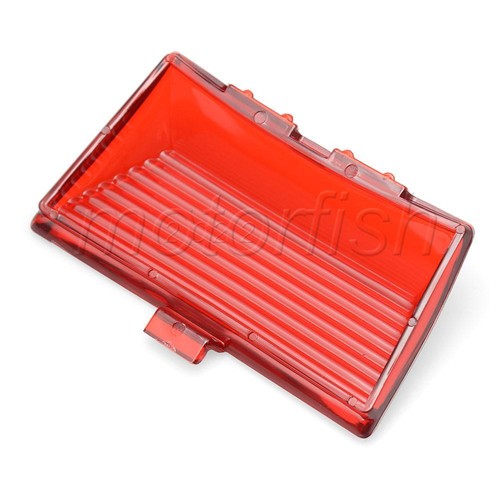 Rear Fender Tip Light Red Lens Mudguard Cover for Harley Electra Glide Softail - Picture 10 of 10