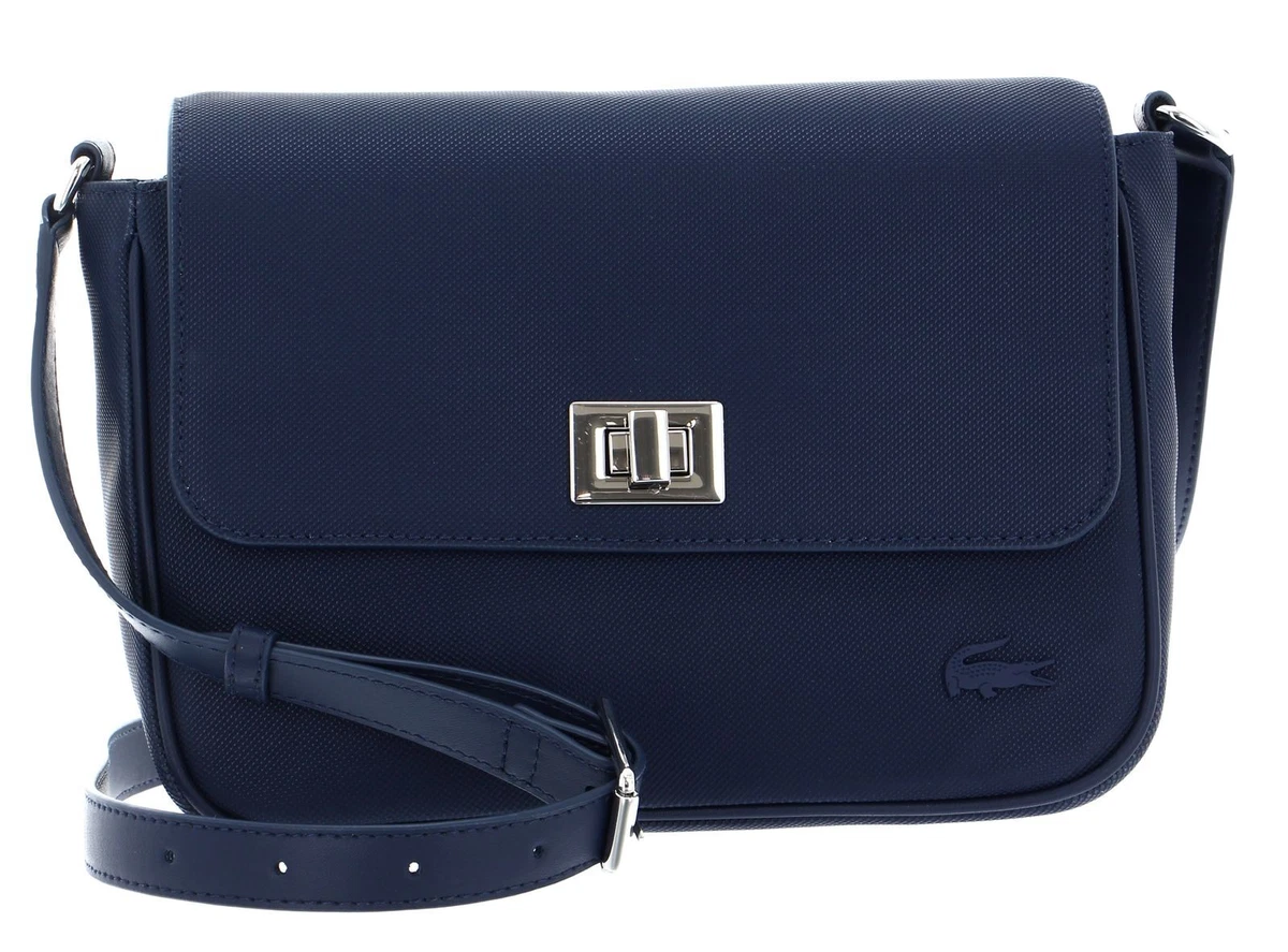 LACOSTE sac paule bandouli re Messenger Bag Marine eBay