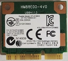 Realtek Model: RTL8188EE P/N: 709505-001 Wireless WiFi Mini Card
