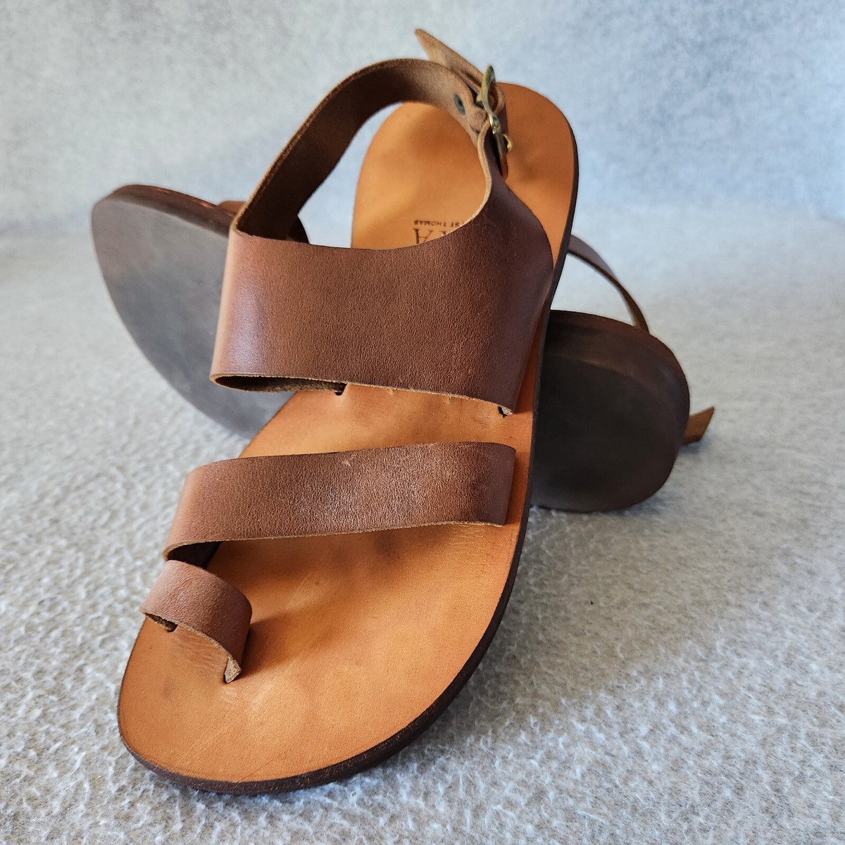 Zora of St.Thomas Handmade Leather Ankle Strap Sandals  display picture 2