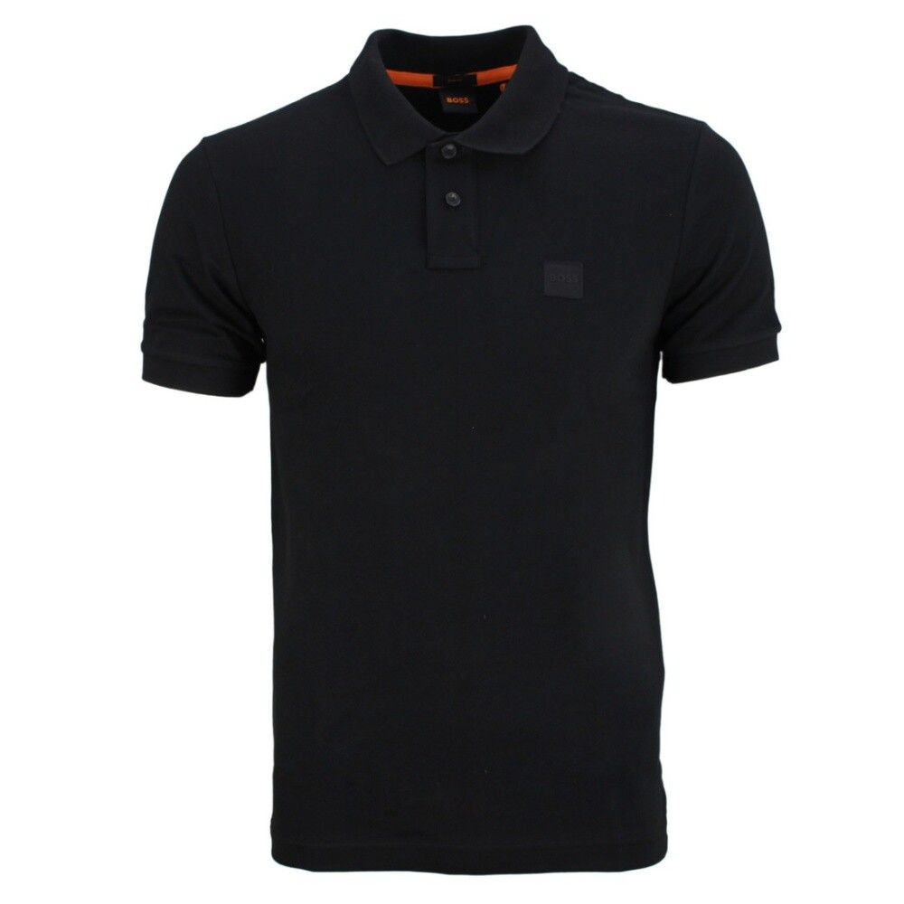 Tシャツ・カットソー Hugo Boss Black stretch cotton polo shirt (50540719 001) HUGO - Slim-fit stretch-cotton polo shirt with Johnny collar