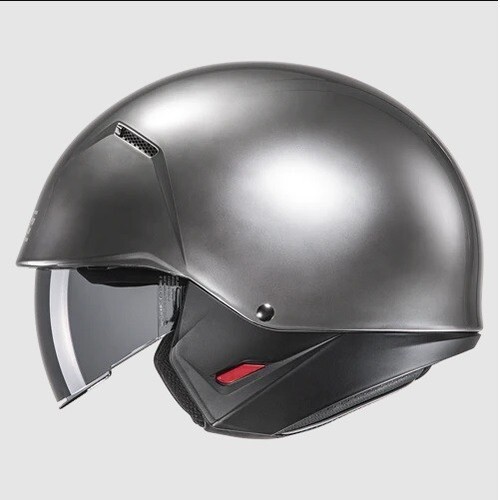HJC i20 tg M casco moto mentoniera staccabile Hyper Silver 2 visiere lucido - Foto 2 di 5