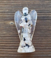 2 INCH RAINBOW MOONSTONE ORGONE GEMSTONE ANGEL ORGONITE