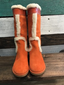orange womens boots