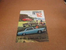 1962 Chevrolet Impala Bel Air Corvair Chevy II Nova Corvette sales brochure 16pg
