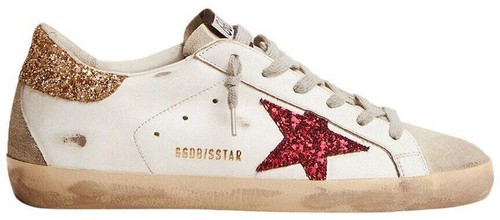 Golden Goose Superstar 38 Women's Sneakers White Gold Silver