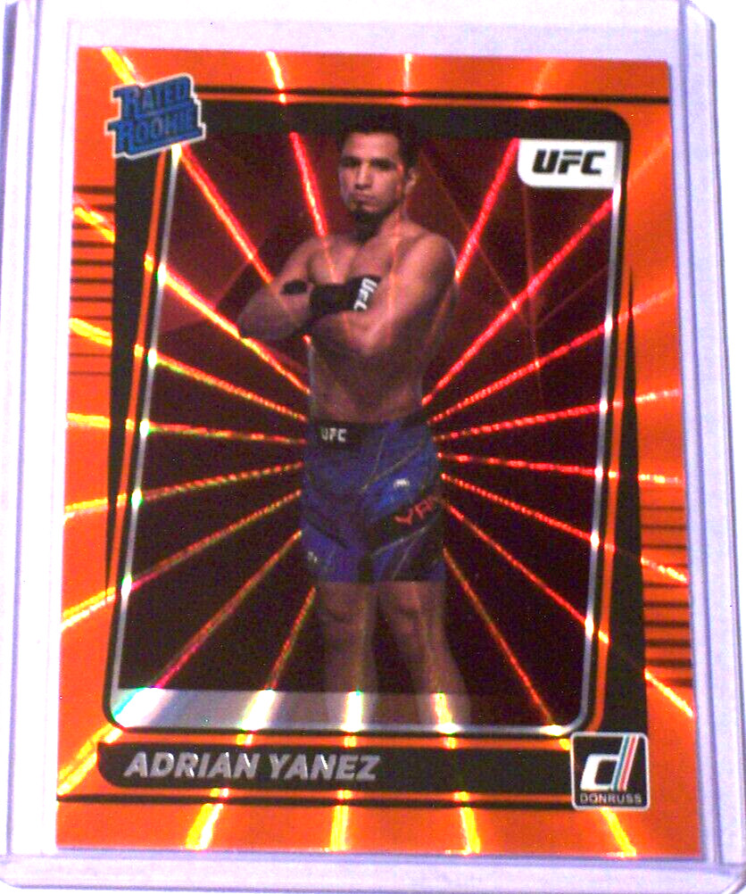 2022 Donruss UFC Holo Orange Laser Rated Rookie Parallel Adrian Yanez #209