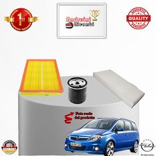 KIT TAGLIANDO 3 FILTRI OPEL ZAFIRA B 1.6 CNG 69KW 94CV DAL 2007 ->