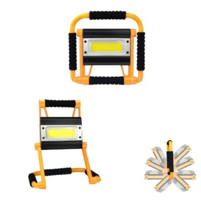 COB LED SCHEINWERFER WIEDERAUFLADBAR 20W LAMPE ARBEIT KALTLICHT USB TRAGBAR CAMPING