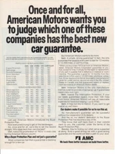 Vintage Print advertisement ad Car 1972 American Motors Once and For All AMC ad