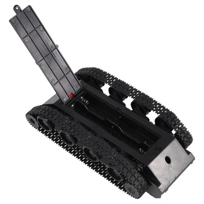 Rc Tank  Robot Tank Car Chassis Kit Rubber Track Crawler For  130 Motor Diy4895