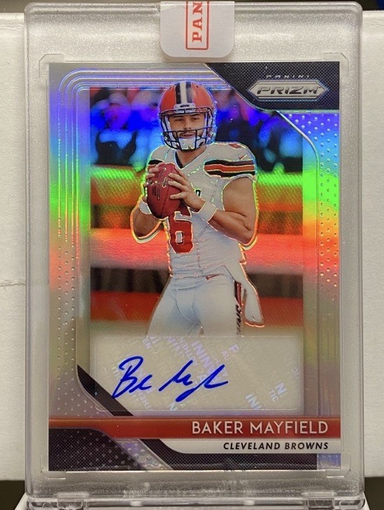 Baker Mayfield 2018 Panini Prizm Silver RC Rookie Auto #RA-BM