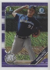 2019 Bowman Chrome Prospects Purple Shimmer Refractor Zack Brown #BCP-152 c5r