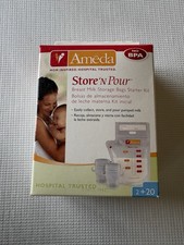 Ameda Store  N Pour Breast Milk Storage Bags Starter Kit 2 20 New