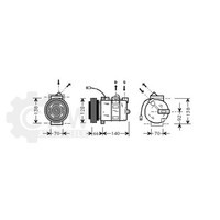 Kompressor Klimaanlage FüR Audi A6 Avant 2.4 Bj.97-05