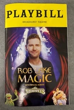 NEW BroadwayPlaybill 2025 Rob Lake Magic featuring Special Guests The Muppets