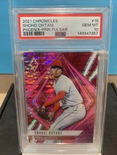 2021 PANINI CHRONICLES PHOENIX-PINK PULSAR SHOHEI OHTANI #15 PSA 10 GEM MT